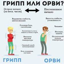 грипп ОРВИ респираторное заболевание различия грипп ОРВИ респираторное заболевание различия
